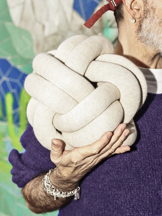 Knot Διακοσμητικό Μαξιλάρι, ανοιχτό γκρι