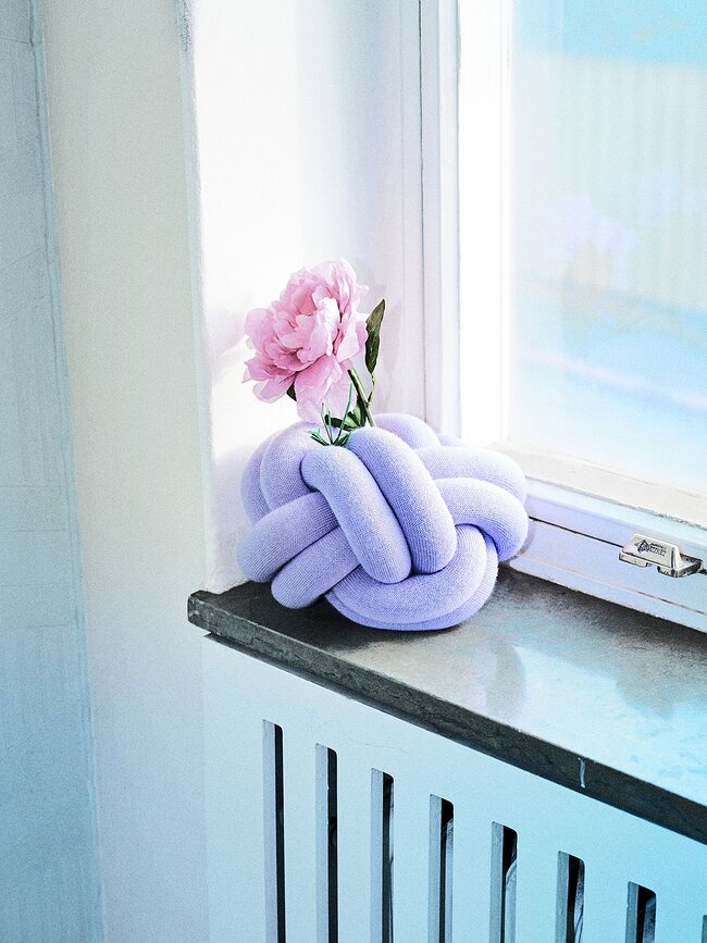 Knot Okrasna blazina, svetlo siva