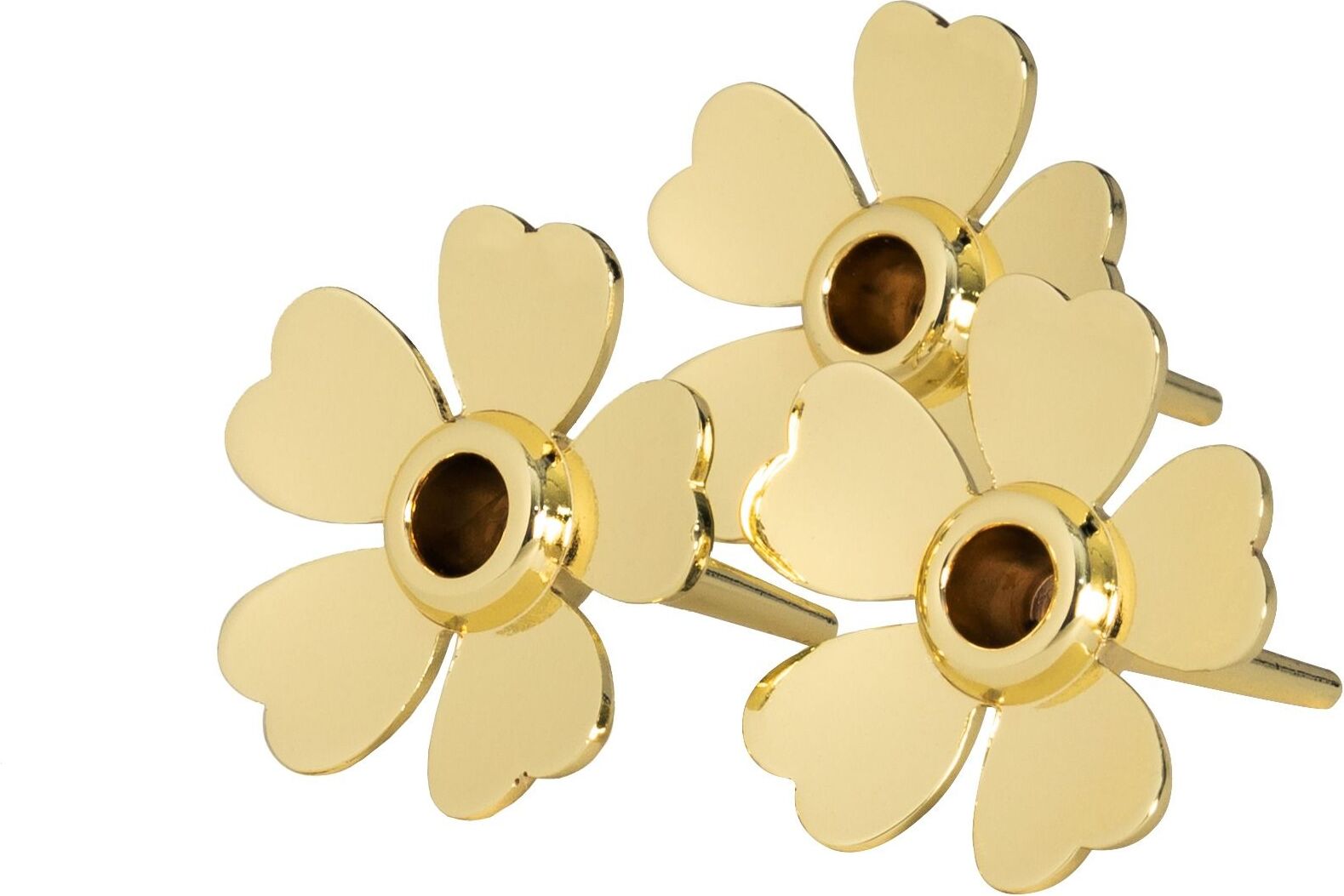 Me to You Tortenkerzenhalter, gold, 3 St.