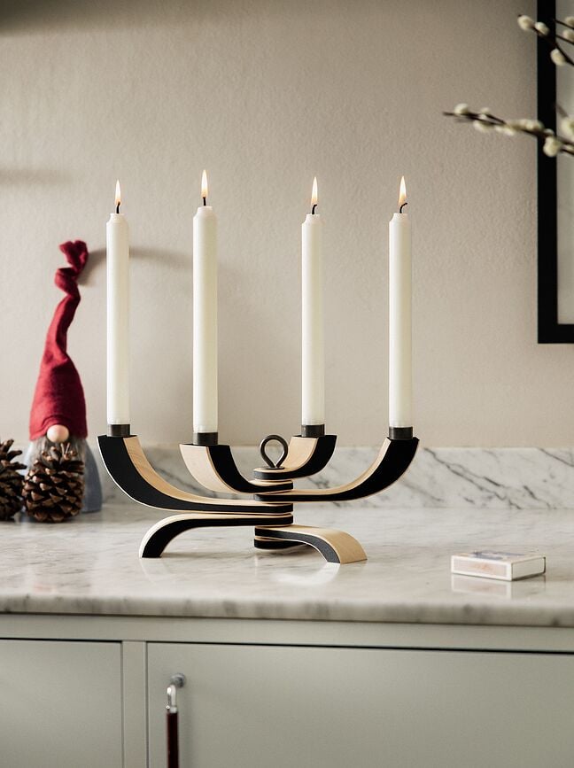 Nordic Κηροπήγιο πολυθέσιο, μαύρο