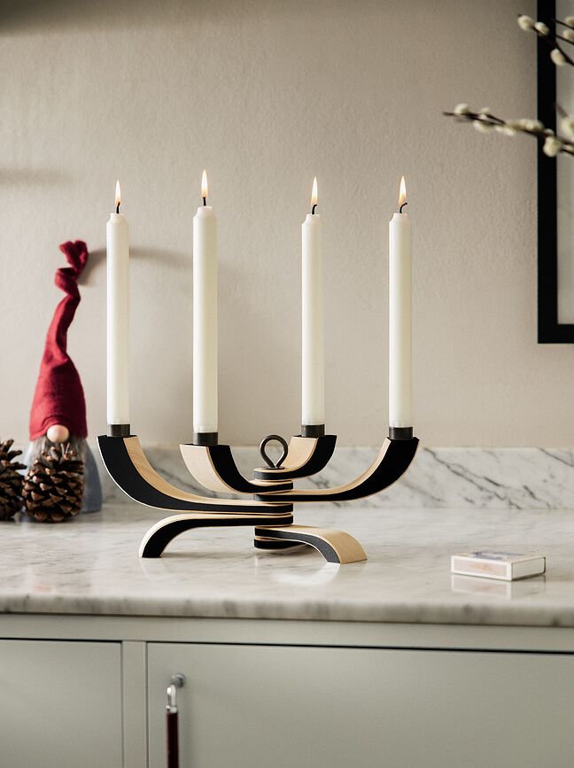 Nordic Svijećnjak višekraki crni