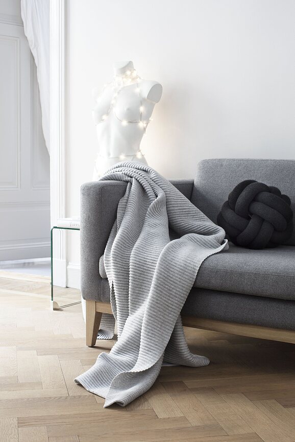 Pleece Κουβέρτα, 140 x 160 cm, σκούρο γκρι