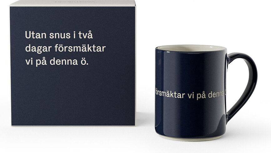 Puodelis Astrid, tamsiai mėlynas