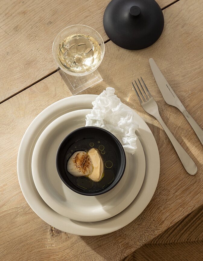 Sand Bol avec couvercle, M, rouille