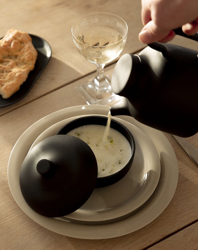 Sand Bol avec couvercle, M, rouille