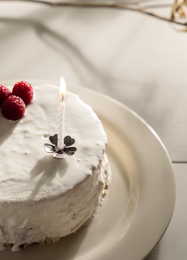 Base para Vela de Tarta Me to You, plateada