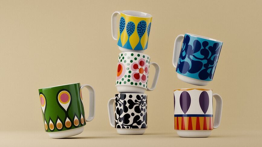 Taza Birds 1967 No.5, 350 ml