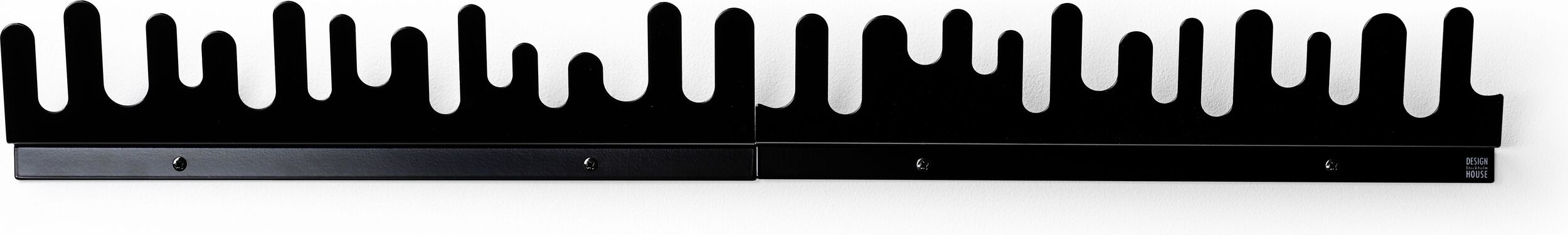 Wave Garderobenleiste, schwarz