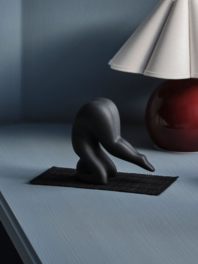 Yoga No.1 Figurica dekorativna svijetlosiva