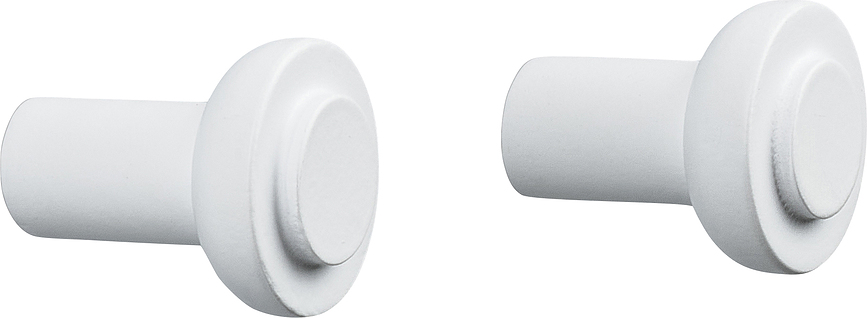 Ganchos de pared Sensu, 3 x 2,5 cm, blancos, 2 unidades