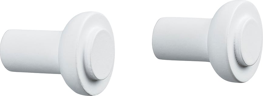 Sensu Γάντζοι Επιτοίχιοι λευκοί, 3 x 2,5 εκ., 2 τμχ