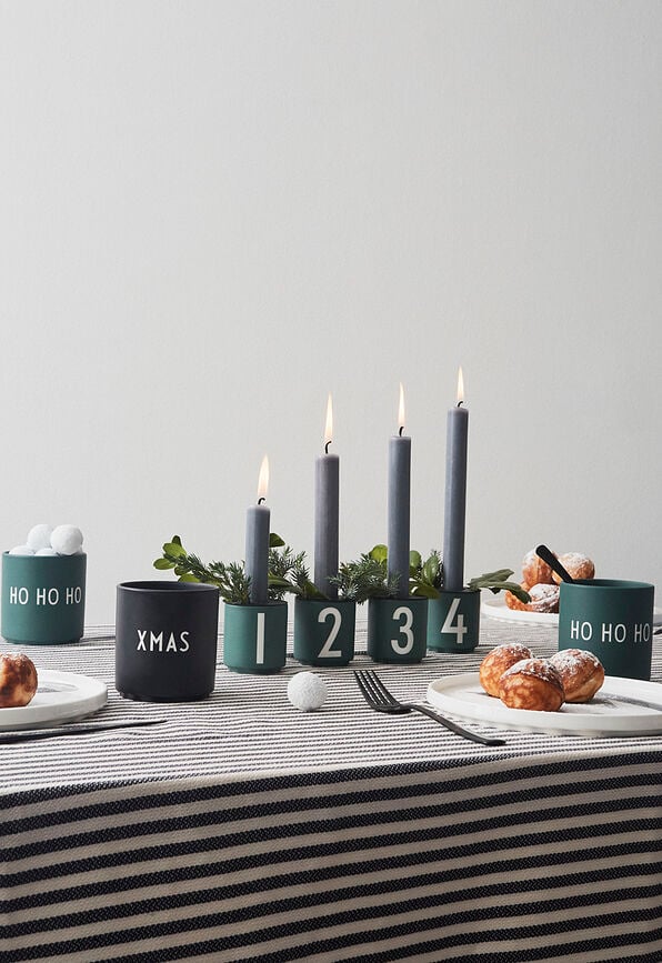 Accesorio Portavelas para tazas de espresso Design Letters, 4 unidades