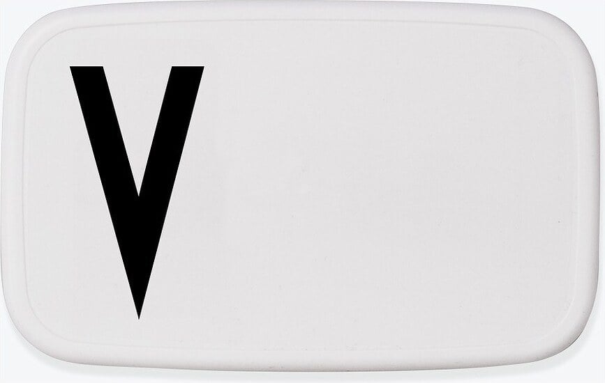 AJ Boîte à lunch, motif lettre V