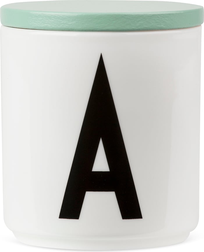 AJ Couvercle pour Tasse, porcelaine, vert
