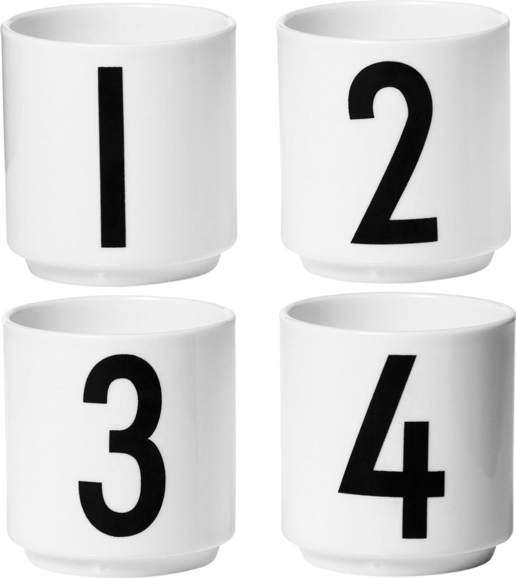 Aj Espressotassen weiß 4 St.