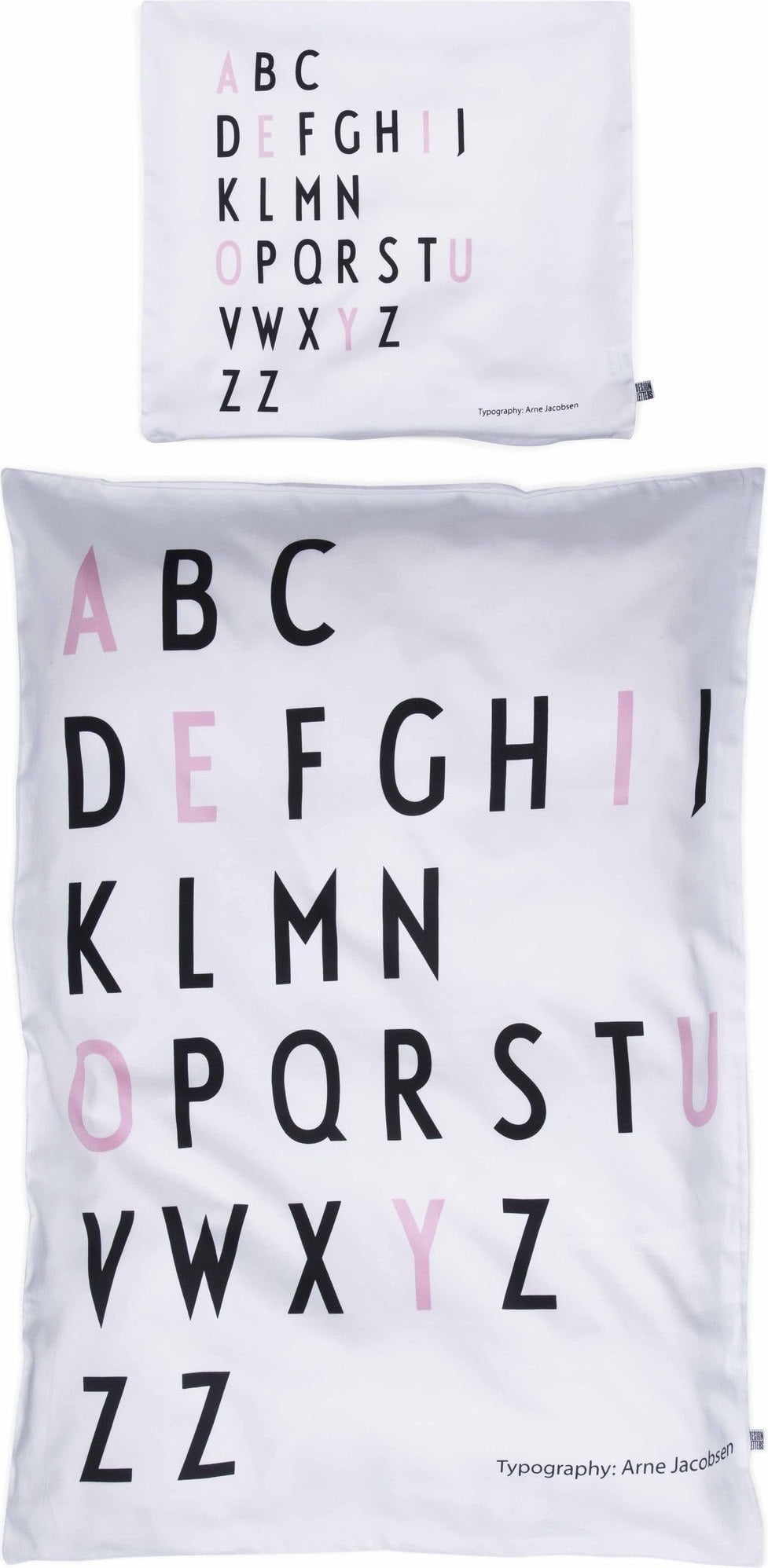 Aj Kids Baby-Bettwäsche Buchstaben rosa