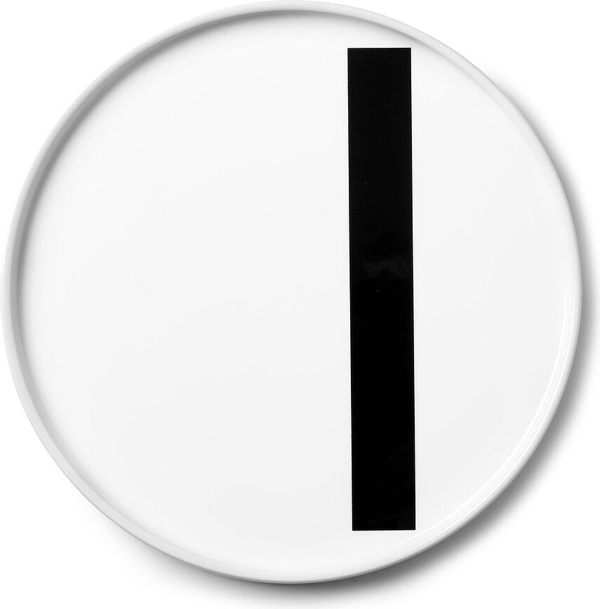 AJ Krožnik z črko I, porcelanast