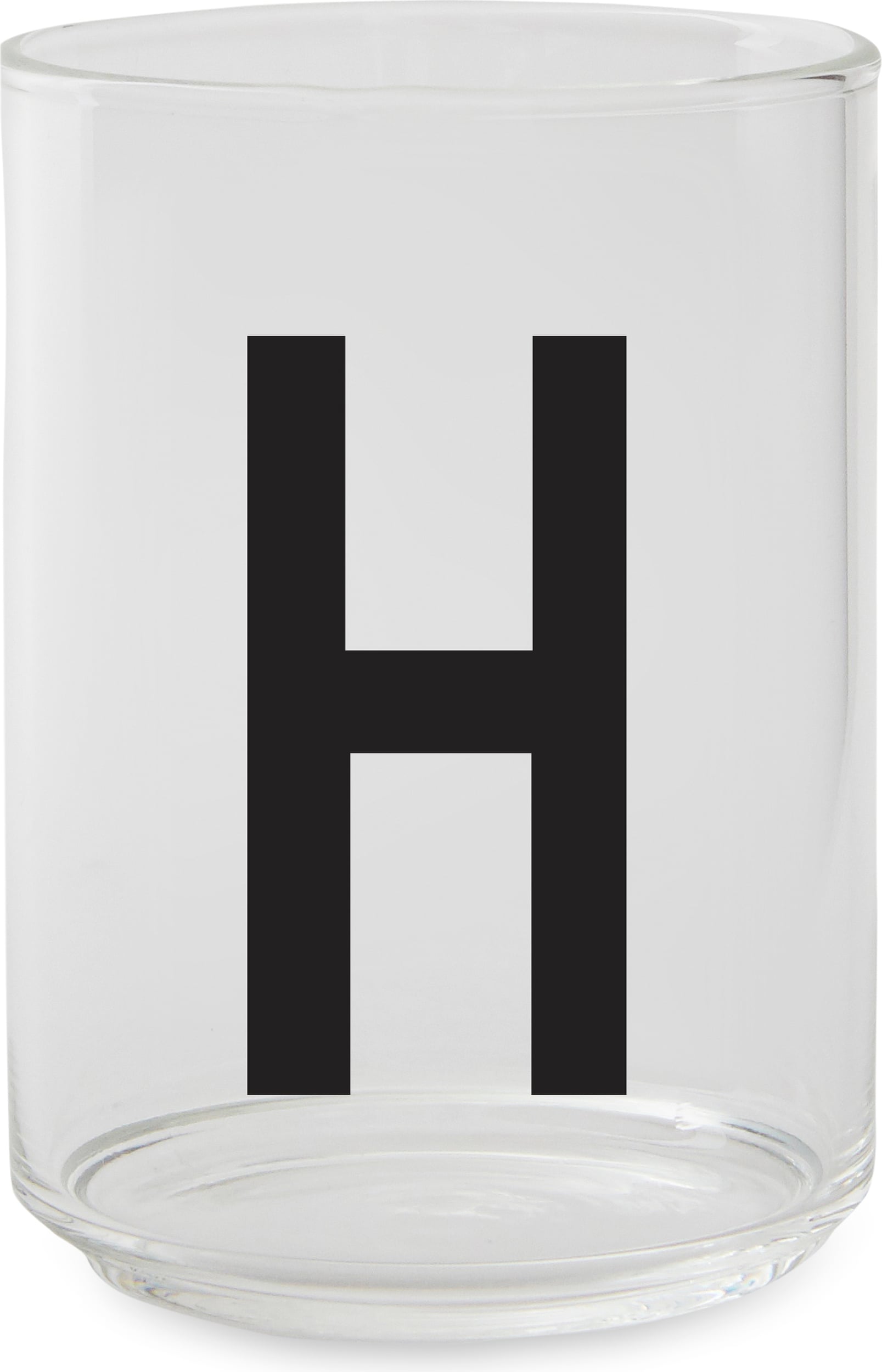 Aj Wasserglas Buchstabe H