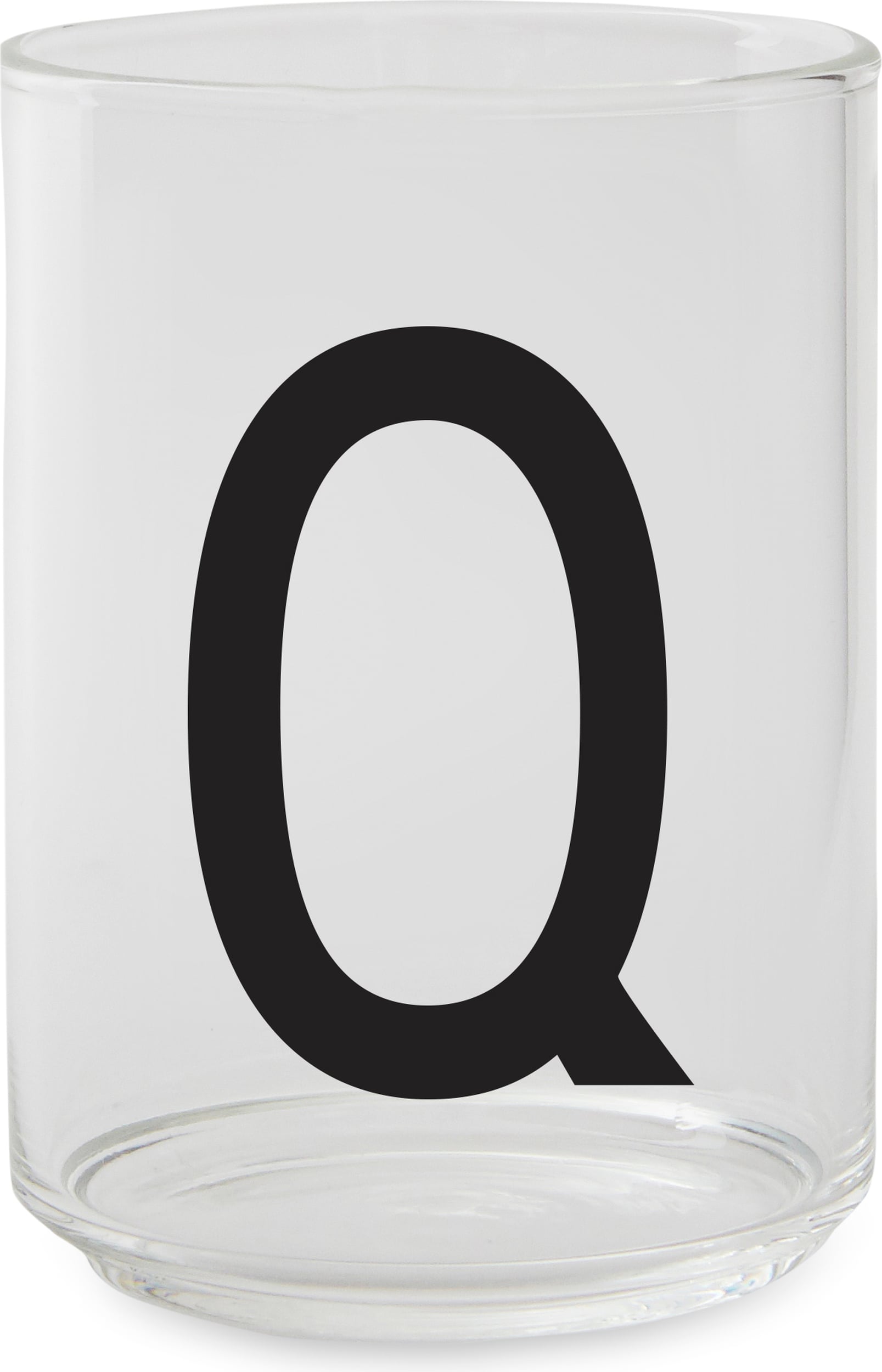 Aj Wasserglas Buchstabe Q