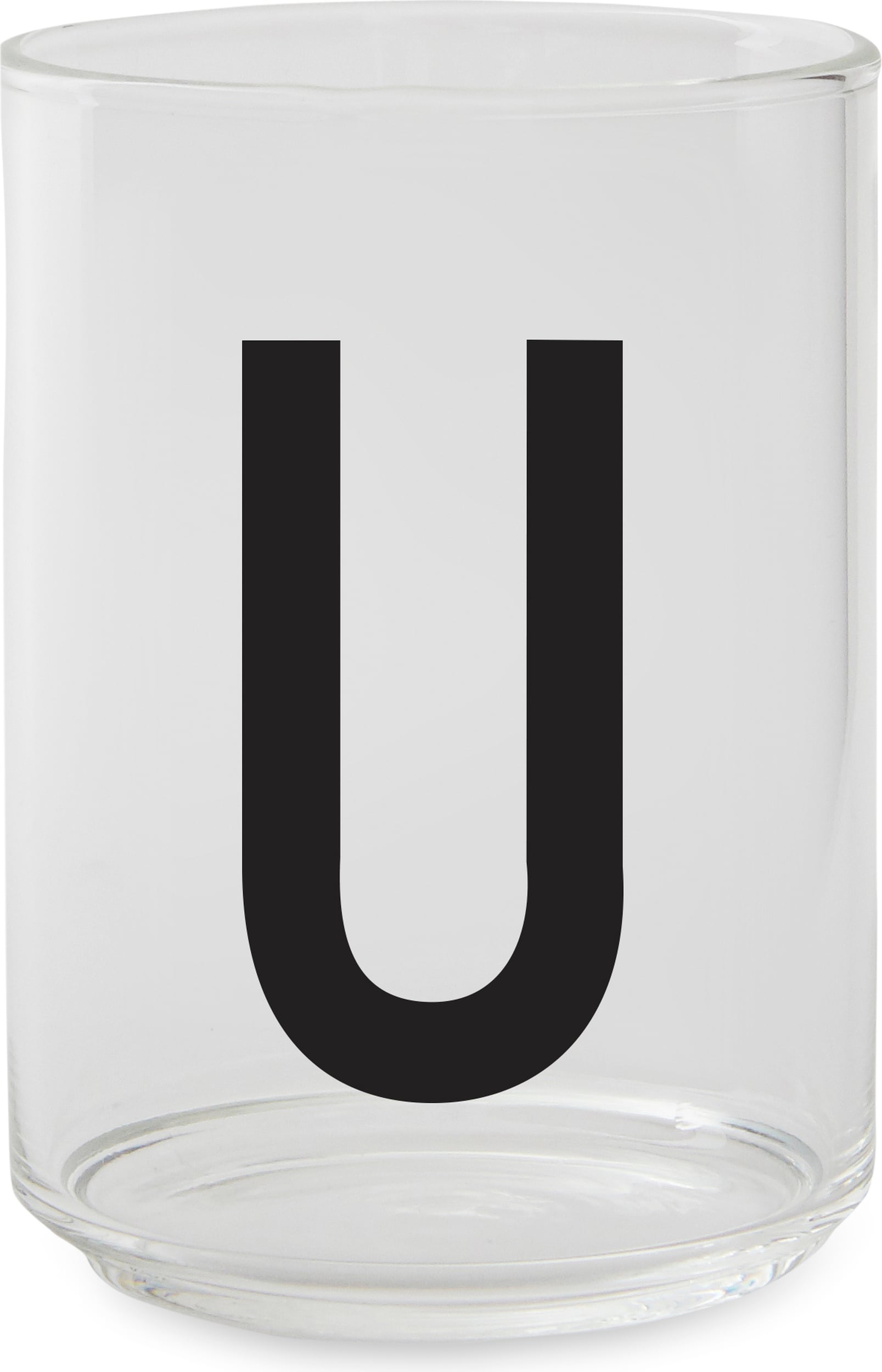 Aj Wasserglas Buchstabe U