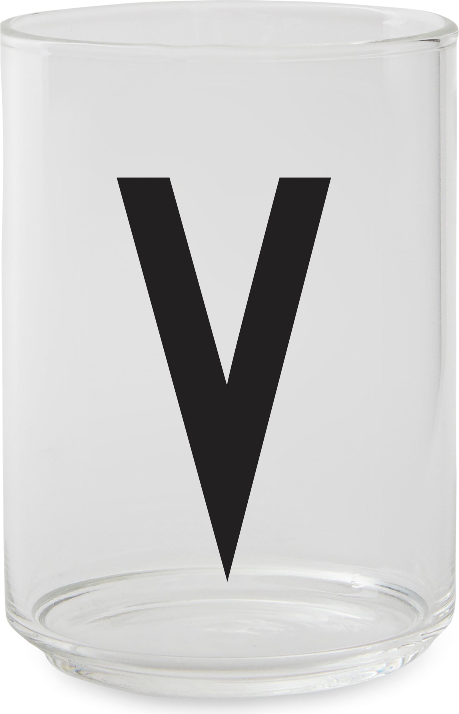 Aj Wasserglas Buchstabe V