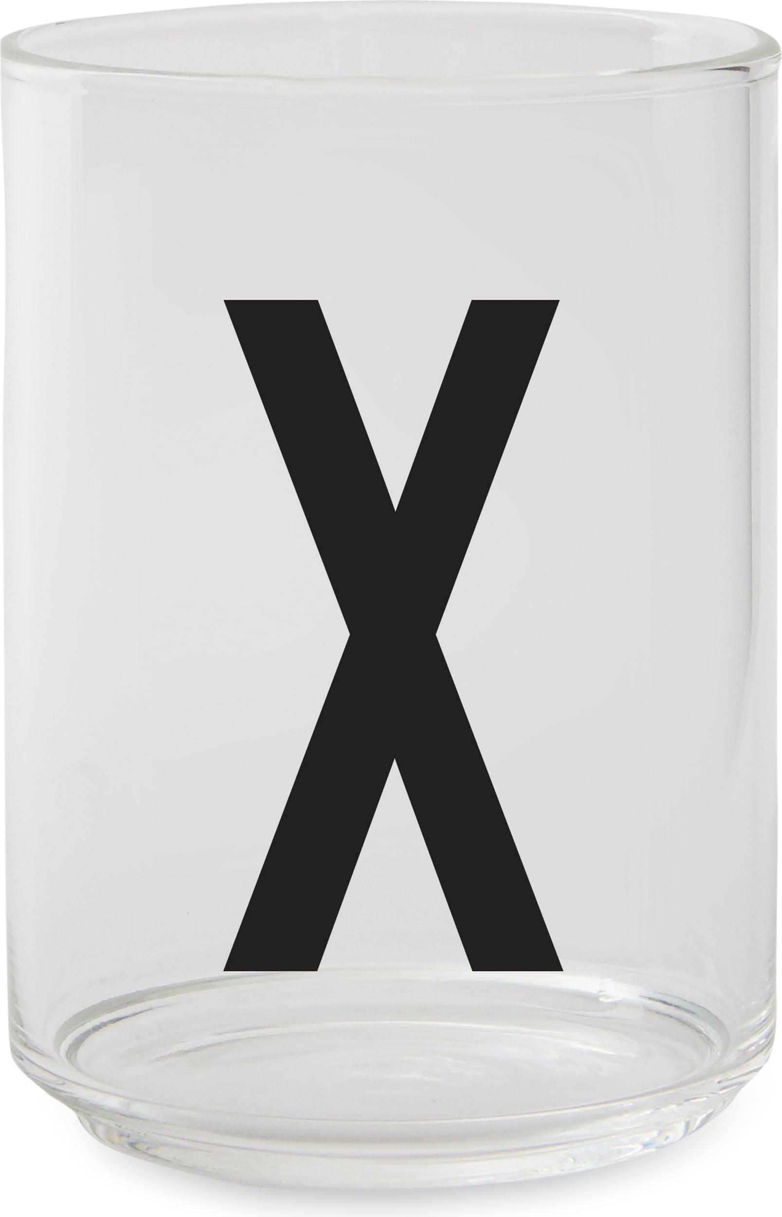 Aj Wasserglas Buchstabe X