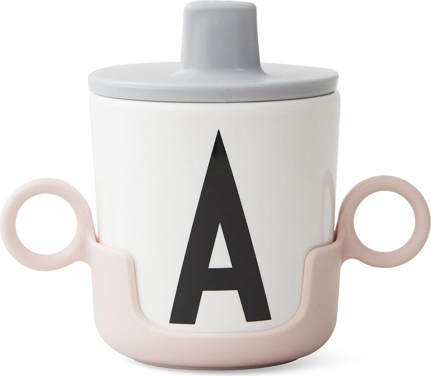 Asa para Taza Design Letters, de melamina, rosa