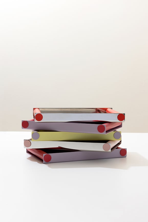 Bandeja de servir Ray Disco, mediana, coral