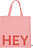 Bolsa de Compra Design Letters Hey, roja