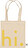 Bolsa Multiusos pequeña Design Letters Hi, beige y amarilla