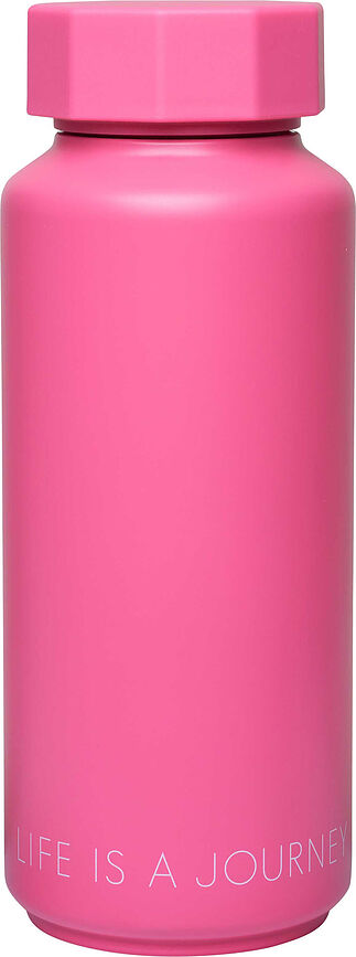 Botella térmica Tone-On-Tone Life is a Journey, rosa