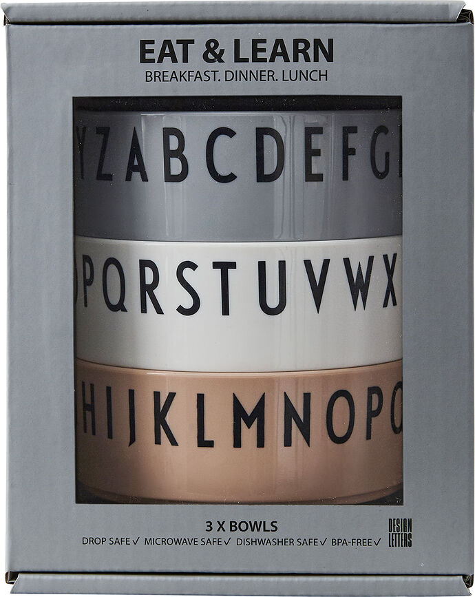 Breakfast Dinner Μπολ, σετ με διαφορετικά σχέδια, 3 τμχ