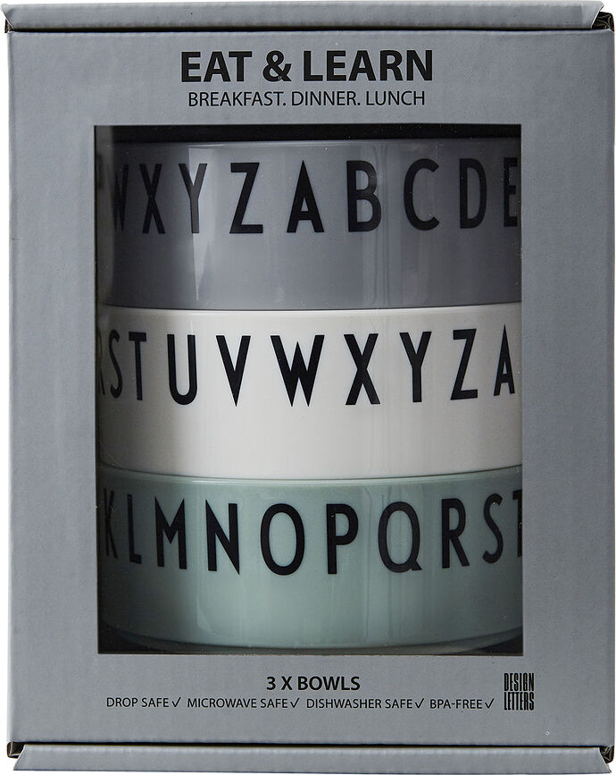 Breakfast Dinner Μπολ, σετ με διαφορετικά σχέδια, 3 τμχ
