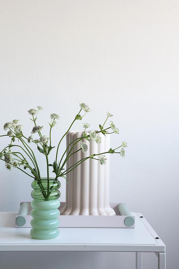 Bubble Vase et Bougeoir 2-en-1, bleu