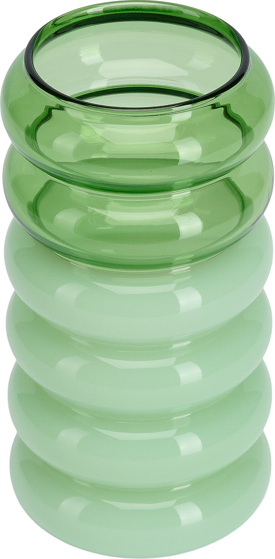 Bubble Vase oder Kerzenständer grün 2in1
