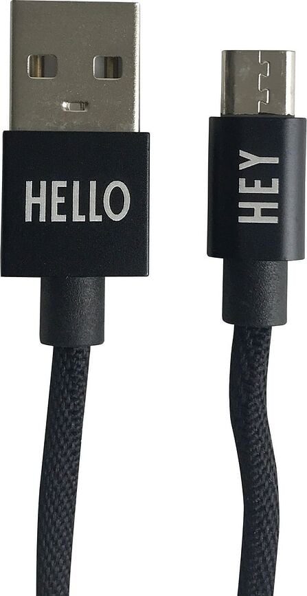 Cable micro USB Design Letters, rosa