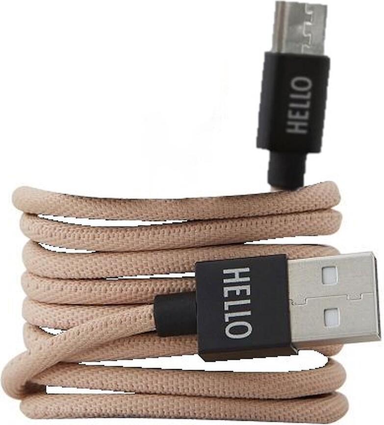 Cable micro USB Design Letters