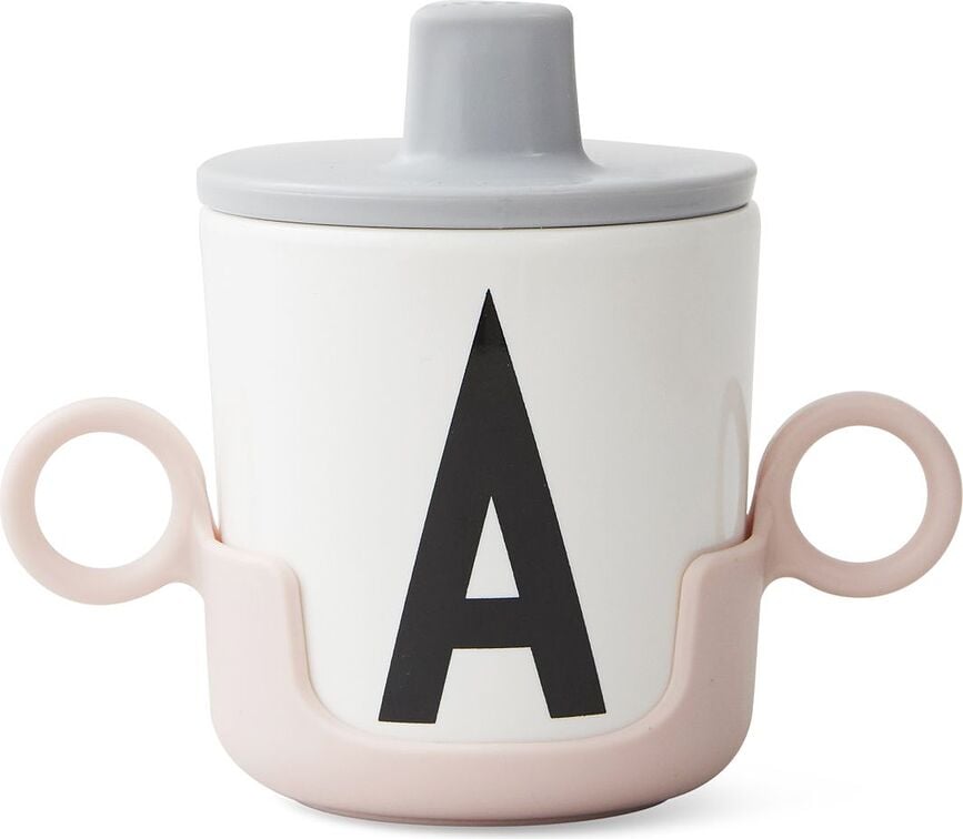 Design Letters Poignée pour Tasse, en mélamine, rose