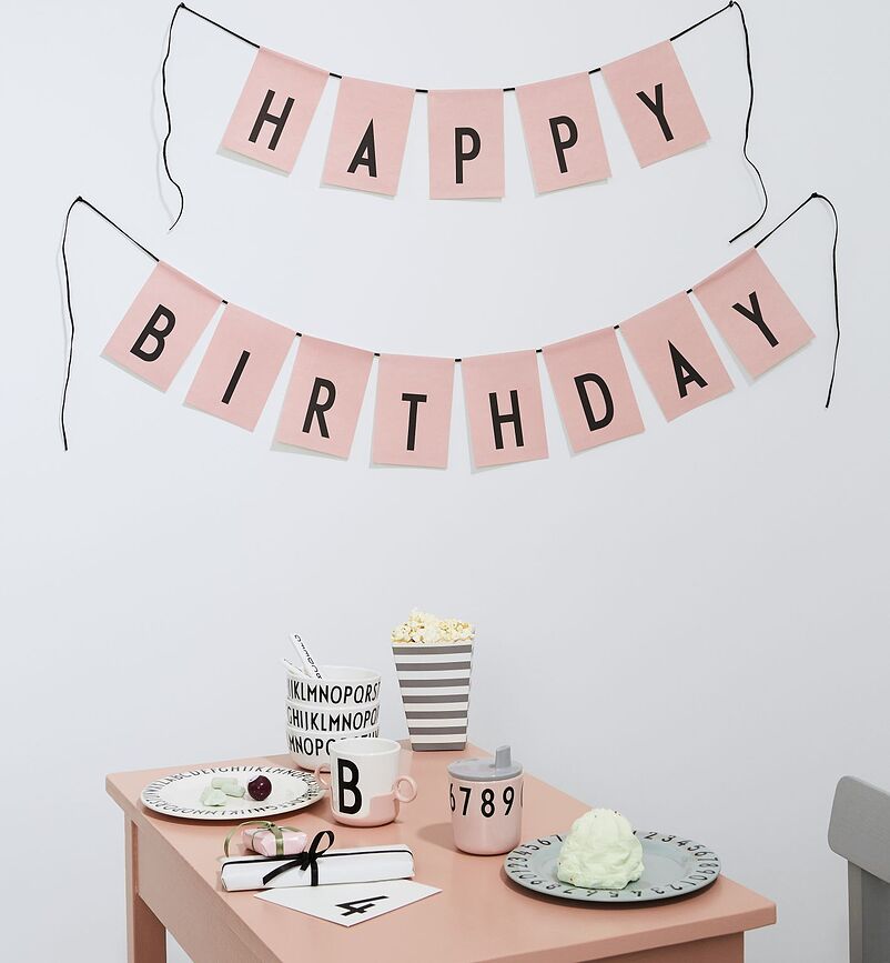 Design Letters Bec Verseur pour Tasses en mélamine A-Z, blanc