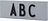 Design Letters Bokstavstavla, ljusgrå