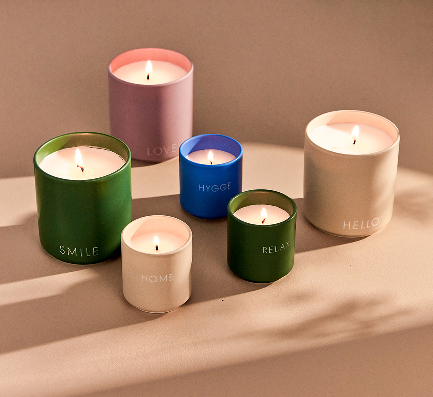 Design Letters Smile Bougie Parfumée grande