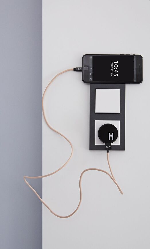 Design Letters Câble Micro USB, noir