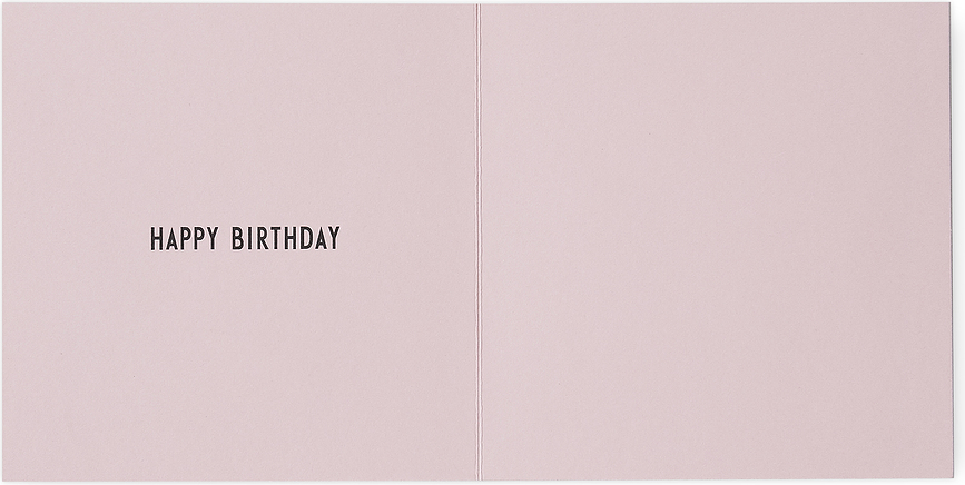 Design Letters Carte d'Anniversaire, rose, 6 ans