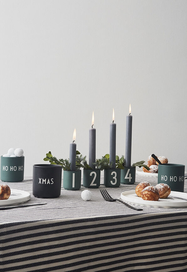 Design Letters Držalo za svečo za skodelice za espresso, 4 kosi