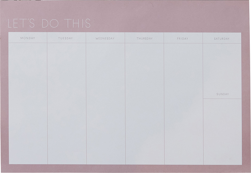 Design Letters Εβδομαδιαίο Πλάνερ, επιτοίχιο, λεβαντί