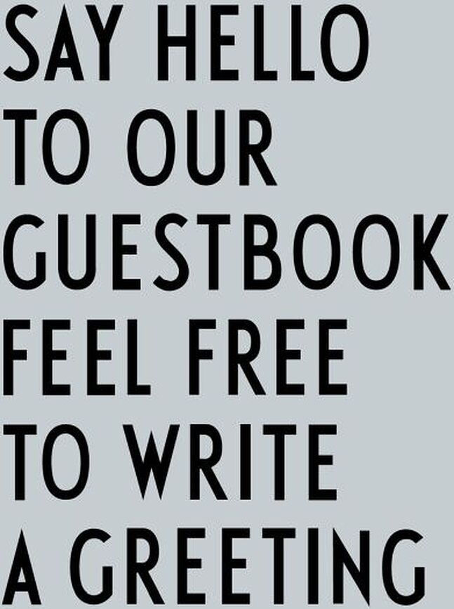 Design Letters Guest book