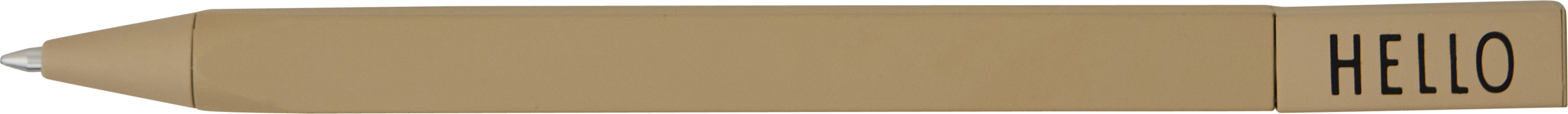 Design Letters Hello Kugelschreiber beige