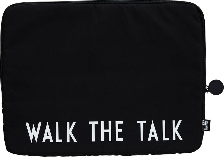 Design Letters Housse pour ordinateur portable, noire