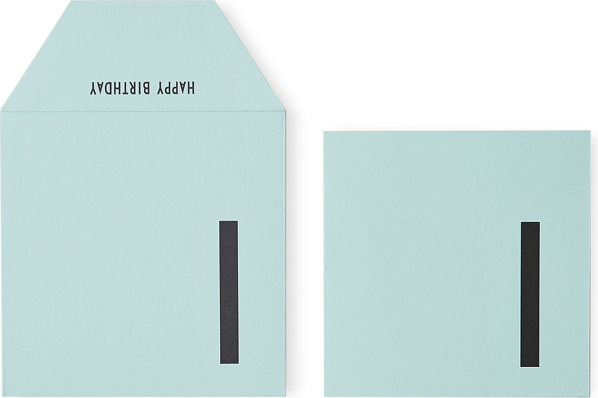 Design Letters Κάρτα Γενεθλίων, για 1ο έτος, μέντα