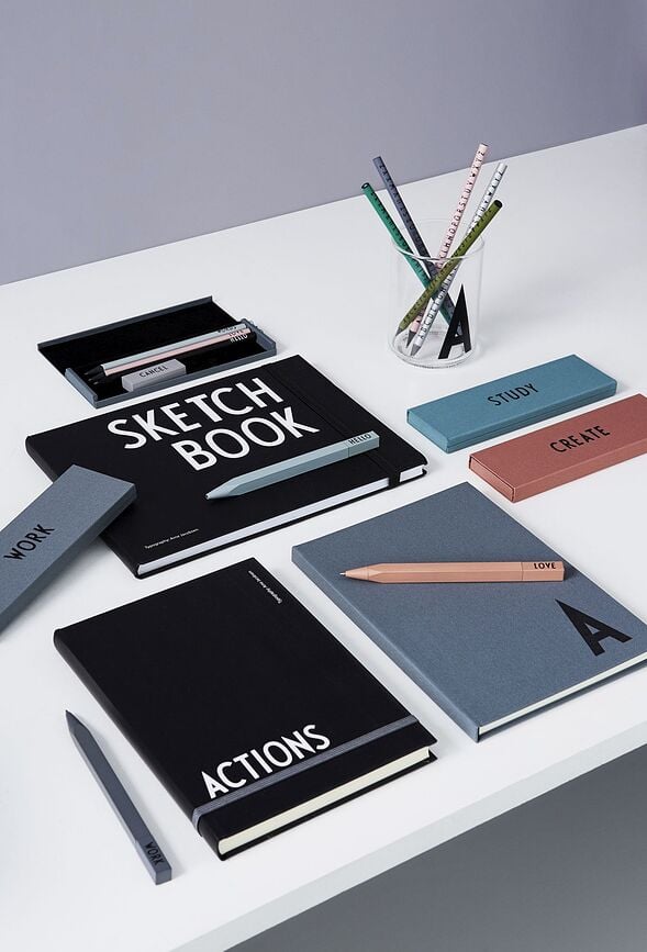 Design Letters Smile Kemični svinčnik, moder